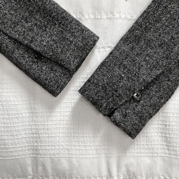 BY MALENE BIRGER STELLAR GREY WOOL BLEND SINGLE BREASTED MID-LENGHT BLAZER - Picture 9 of 12